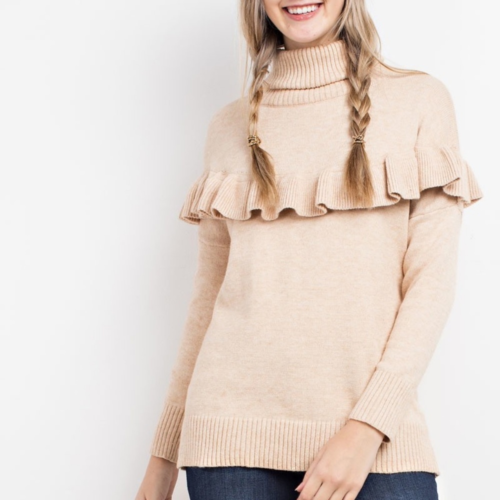 The Virginia Ruffle Sweater - Picture 2 of 4